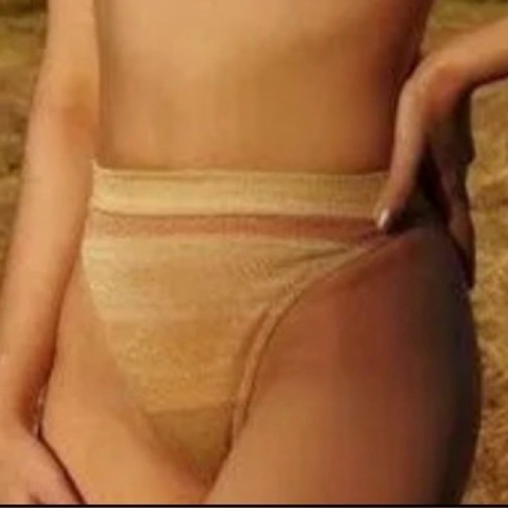Elegant Tan metallic gold and bronze Bikini BOTTOM ONLY the Addison collection